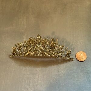 Crystal Bridal Prom Tiara with Comb NEW